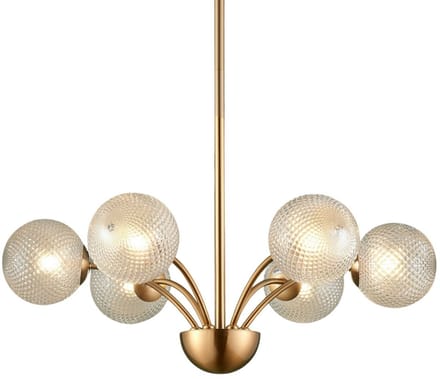 Kosilum - Gala - Lamp - Goud/Messing - Metaal en glas