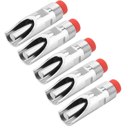 5 stuks Roestvrij Staal Automatische Varkensnippel Drinker Waterbak Rode Dop Eendenbek white