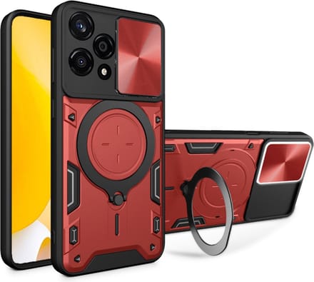 Hoesje geschikt voor HONOR 200 Lite - Techsuit CamGuard Pro Back Cover - Rood