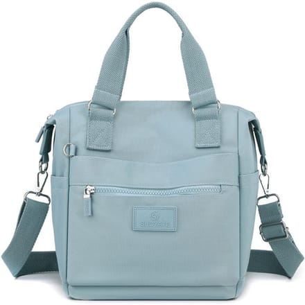 Trendy schoudertas voor dames, grote capaciteit, lichte reistas, messengertas One size lichtblauwe kleur