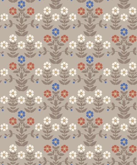 Boråstapeter Vliesbehang 4813 - New Heritage - Botanisch Taupe - 53cm x 10.05m