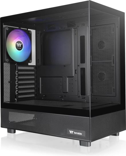 Zwart Mid Tower Chassis met Gehard Glas en ARGB Verlichting