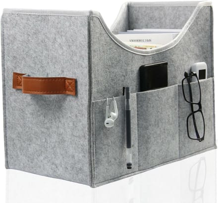 Magazine Collector - Foldable Storage - Large Felt Bookshelf - Grijs - Organisatie - Woonaccessoires