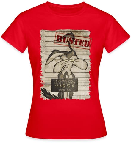Looney Tunes Wile E. Coyote Busted T-Shirt Dames