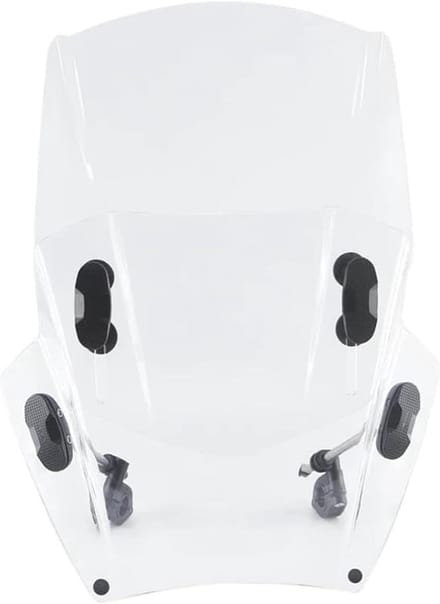 Motorfiets Windscherm - Voorruit Deflector - Windbescherming Rijden - Verstelbaar Ontwerp - Universele Pasvorm - Clear