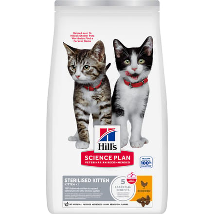 3kg Sterilised Kitten Kup Hill's Science Plan Kattenvoer droog