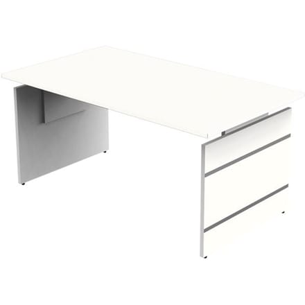 Bureau Office desk 160cm wit hoogte verstelbaar