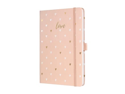 Sigel notitieboek A5 Jolie 174 pagina's 80 grams lijn Pink Love