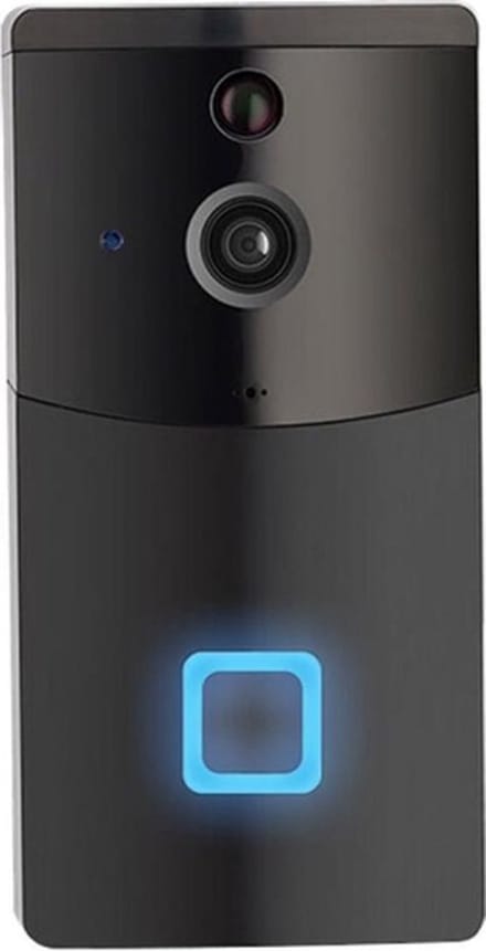 DrPhone SMARTCAM4 - Video Deurbel 1080P Draadloze Intercom TUYA / SmartLife - Camera - Smart Home - Zwart