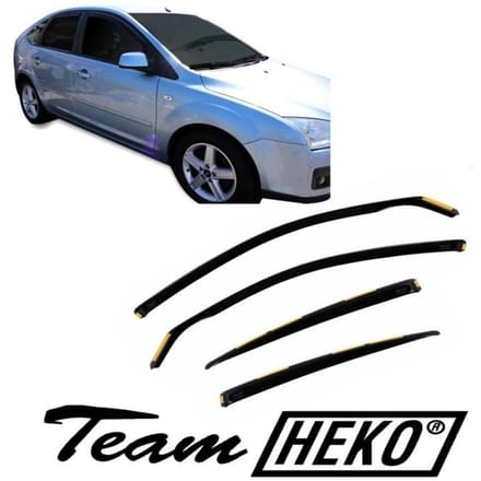 J&;J AUTOMOTIVE | Heko Wind deflectors Voor Ford Focus 2 5D. Berlina 2004-2010