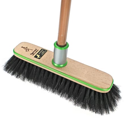 Peggy Perfect bezem Greenline met steel, haarmix