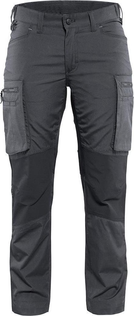 Blaklader Dames Service werkbroek Stretch 7159-1845 - Vrouwen - Donkergrijs/Zwart - 48