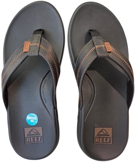 Reef Cshn Phantom 2.0 Leblack/Coffee Heren Slippers - Zwart/Donkerblauw - Maat 47