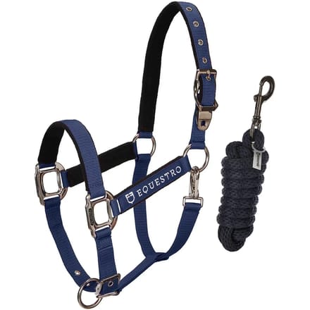 Halsband voor paarden met lengte Equestro Modello Shiny Fittings