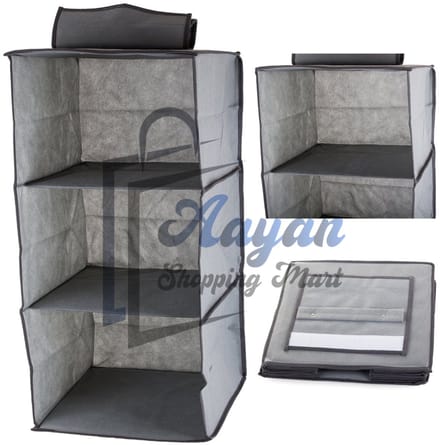 Hangende Kledingorganizer – 3-Laags Opbergkast – Ruimtebesparend – 01325