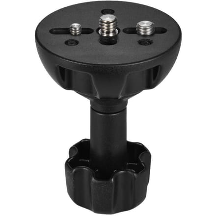 75mm Half Ball Flat to Bowl Adapter met 1/4  en 3/8  Schroeven voor Fluid Head Statief DSLR Rig Camera black