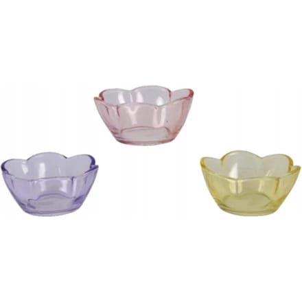 Decoris - Decoratieve Gekleurde Glazen Kom - 4 cm - Sierlijk - Geschikt voor Afwasmachine