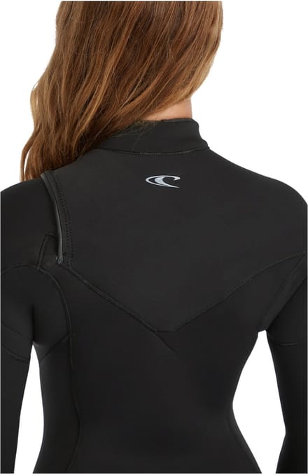 2026 O'Neill Dames Epic 4/3mm Borst Ritssluiting Wetsuit - Black