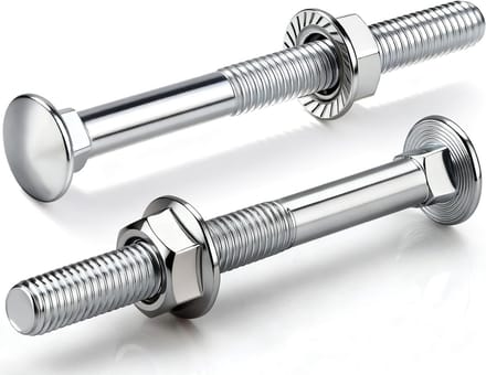 25 Stuks M8 x 80 mm Lockschroeven met Flensmoeren, Platte Kop, Geschikt voor Constructie, Industrie en Thuisdecoratie