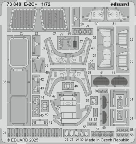 Eduard Modelbouwdecoratie - 73848 Accessoires voor Hawkeye E-2C+ - Photo-etch