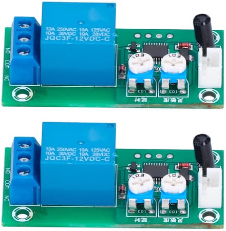 Zeynomax - Vibratie Sensor Module - Instelbare Alarm Sensor - 12V DC Set van 2 - Betrouwbare beveiliging - Geschikt voor verschillende toepassingen ..