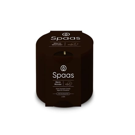 SPAAS Glow Geurkaars Appel en Kaneel ± 35 branduren -