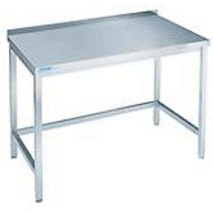 Werktafel van rvs, inrijvakken, 850 x 700 x 1000 mm