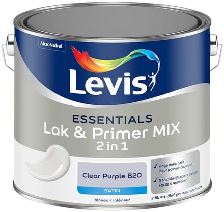 Levis - Essentials Lak & Primer Mix - Clear Purple B20 - Mengverf - 2,5 L