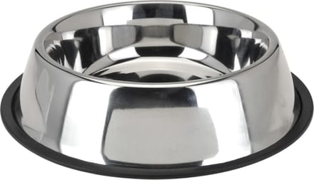 Tom Hondenvoer- En Drinkbak Ema 1,7 Liter Rvs 33,5 Cm Zilver