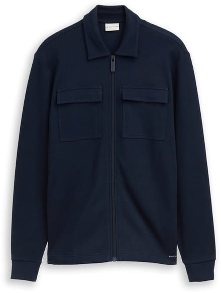 Tom Tailor - Overshirt - Heren - L - Blauw - Katoen - 1050168