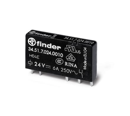 Ultra Slim PCB Relais 6A 24VDC Enkelpolig EMR - 34.51.7.024.0010