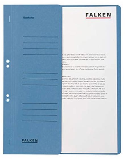 50 Stuks Nietmachine voor A4 Mappen van Gerecycled Karton - Blauw