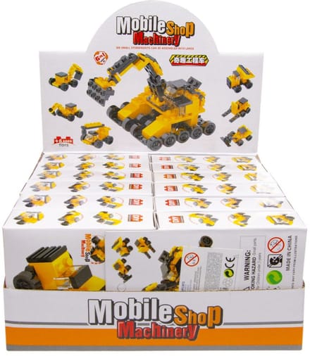 Duckiez Maak je Eigen Constructie Auto - 12 stuks