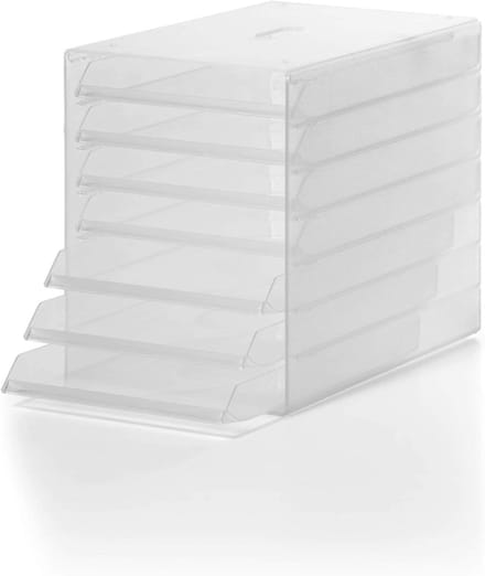 1712000400 Idealbox brievenbakje, 7 vakken, transparant