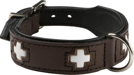 Hunter Hondenhalsband Swiss Bruin Maat 47: 38-44 cm