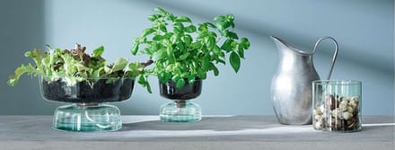 L.S.A. - Canopy Vaas 14 cm Recycled - Gerecycled Glas - Transparant -