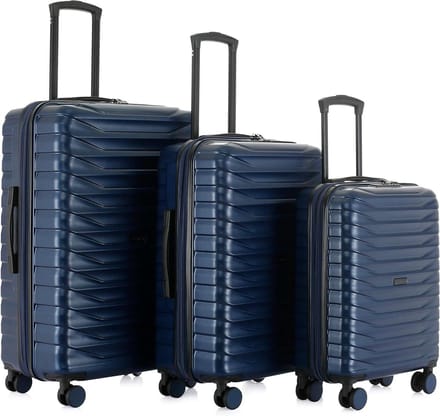 Reiskoffer Set - Hardshell Koffers - Reizen Organiseren - Uitbreidbaar Ontwerp - Set van 3 - Blauw