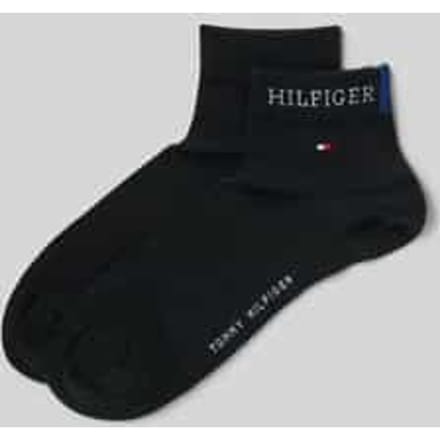 Tommy Hilfiger Quartersokken Heren Hilfiger Tab 2-Pack Zwart