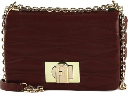 FURLA Leren Schoudertas 1927 Mini Crossbody Bag 22 Ribes Wijnrood