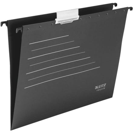 Leitz Alpha Recycle A4 Hangmap - 100% Gerecycled Karton - Zwart