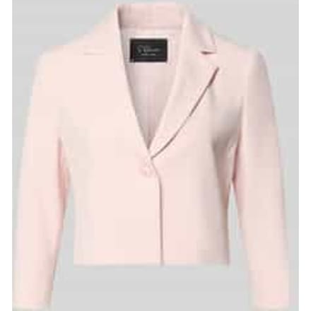 regular fit korte blazer met reverskraag