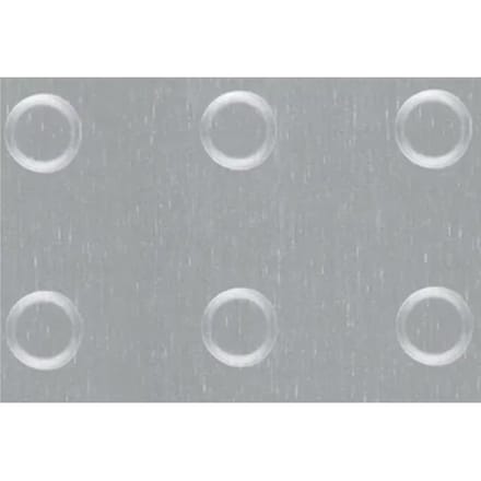 Aluminium Structuurplaat - Geëloxeerd Zilver - Cirkelreliëf - 480x240x1mm