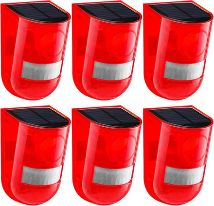 Bewegingssensor Alarm Buiten met Geluid en Stroboscoop Licht 129dB Waterdicht
