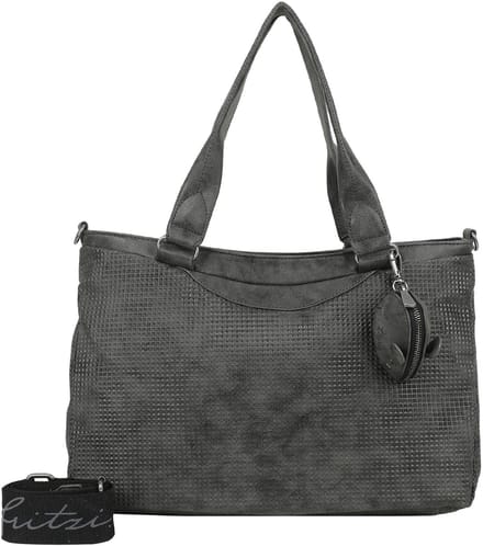 Fritzi aus Preußen schoudertas Joly Waffly Shoulder Bag Black donkergrijs