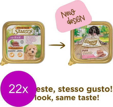 Stuzzy Hondenvoer Paté Ham - 22 x 150 gr - Voordeelverpakking