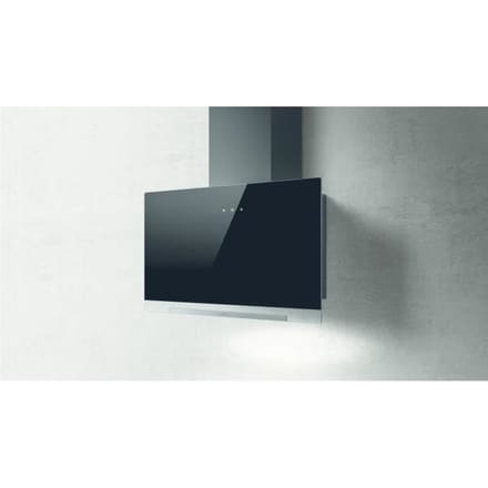 Afzuigkap - ELICA - Aplomb - BL/A/60 - 58,8 x 65,5-99 x 25 cm - Zwart glas / Antracietgrijs