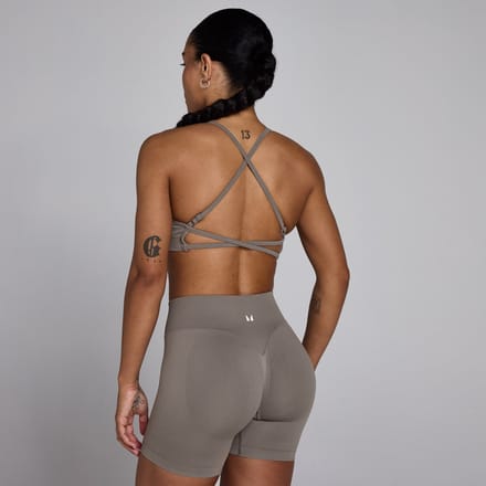 MP Women's Lift Seamless Strappy Bra - Dark Truffle - L