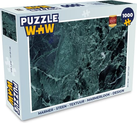 Puzzel Marmer - Steen - Textuur - Marmerlook - Design - Legpuzzel - Puzzel 1000 stukjes volwassenen