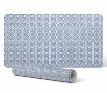 Designer laptop beschermmat met geometrisch cirkelpatroon, 90x45 cm