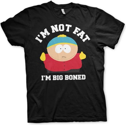 South Park I'm Not Fat I'm Big B-on-T-shirt, zwart